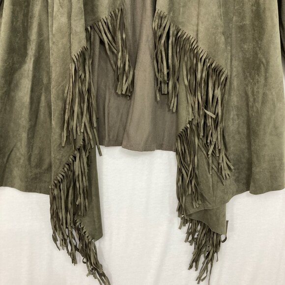 BCBGMAXAZRIA Olive Fringe Jacket - Picture 3 of 9